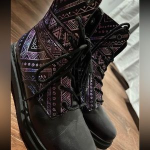 Yes We Vibe ✌️ “Nebula Boho” Combat Boots